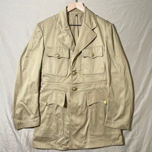 Vintage 1940s regulation US naval officers khaki jacket coat Mens size Small